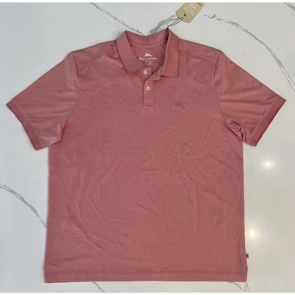NWT Tommy Bahama XL Moisture Wicking Easy Care Relaxed Red Polo NWT
